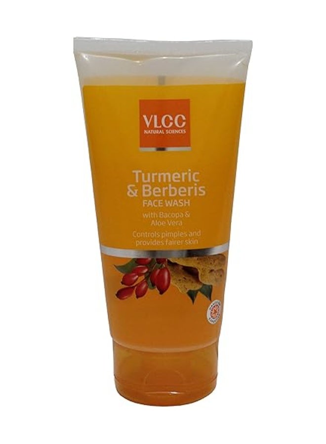 VLCC Face Wash - Turmeric and Berberis, (1+1) x150ml Tube - Image 2